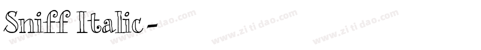 Sniff Italic字体转换